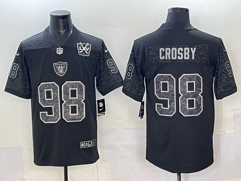 Men Oakland Raiders #98 Crosby black Nike 2025 Limited NFL Jersey 065->youth mlb jersey->Youth Jersey